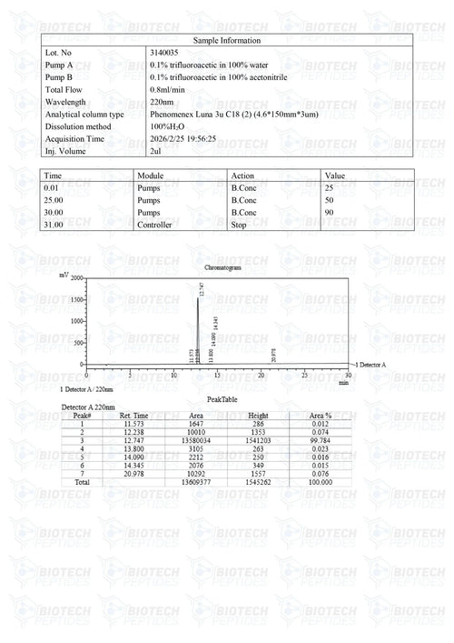 (🔥  Boosts GH secretion) GHRP-2 Peptide Online - (5mg) - Biotech Peptides