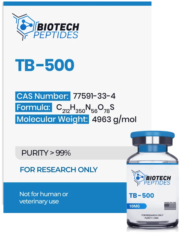 ( 💪 Speed up recovery) TB-500 (Thymosin Beta-4) Peptide (10mg) - BiotechPeptides